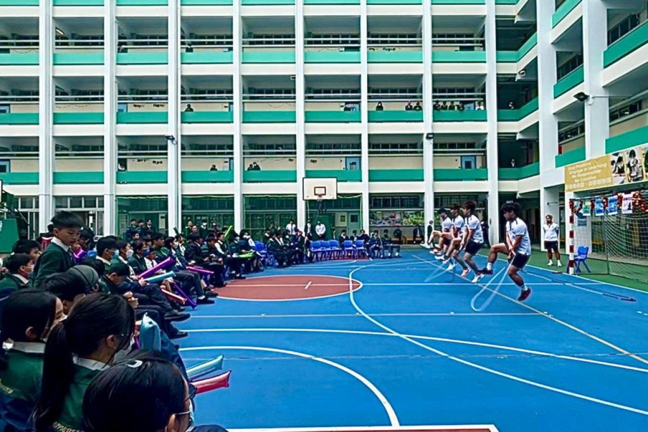  音樂與體育科跨科午間活動 花式音樂跳繩表演欣賞及體驗活動